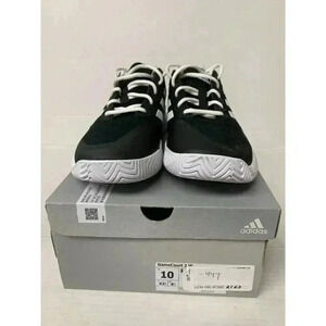-447 Adidas W Game Court 2, Black/White-US 10 Womens